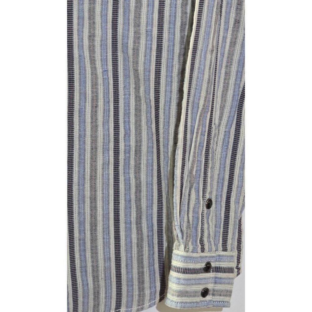 Cody James Men’s Western Pearl Snap Long Sleeve –Large – Bold Striped Multicolor - Picture 8 of 16